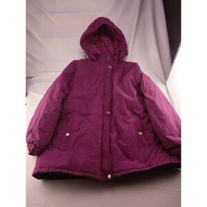 Women's Totes Plum Coat Size 1X Hooded